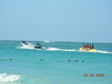 la mer et le bananaboot !